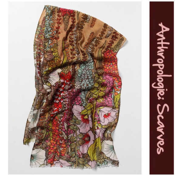 Anthro “Grown in Autumn Scarf” by Echo - Picture 2 of 5